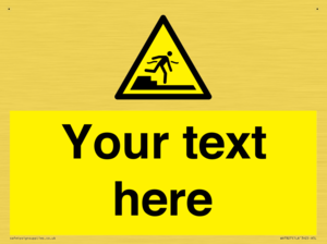 Custom warning Submerged step or steps